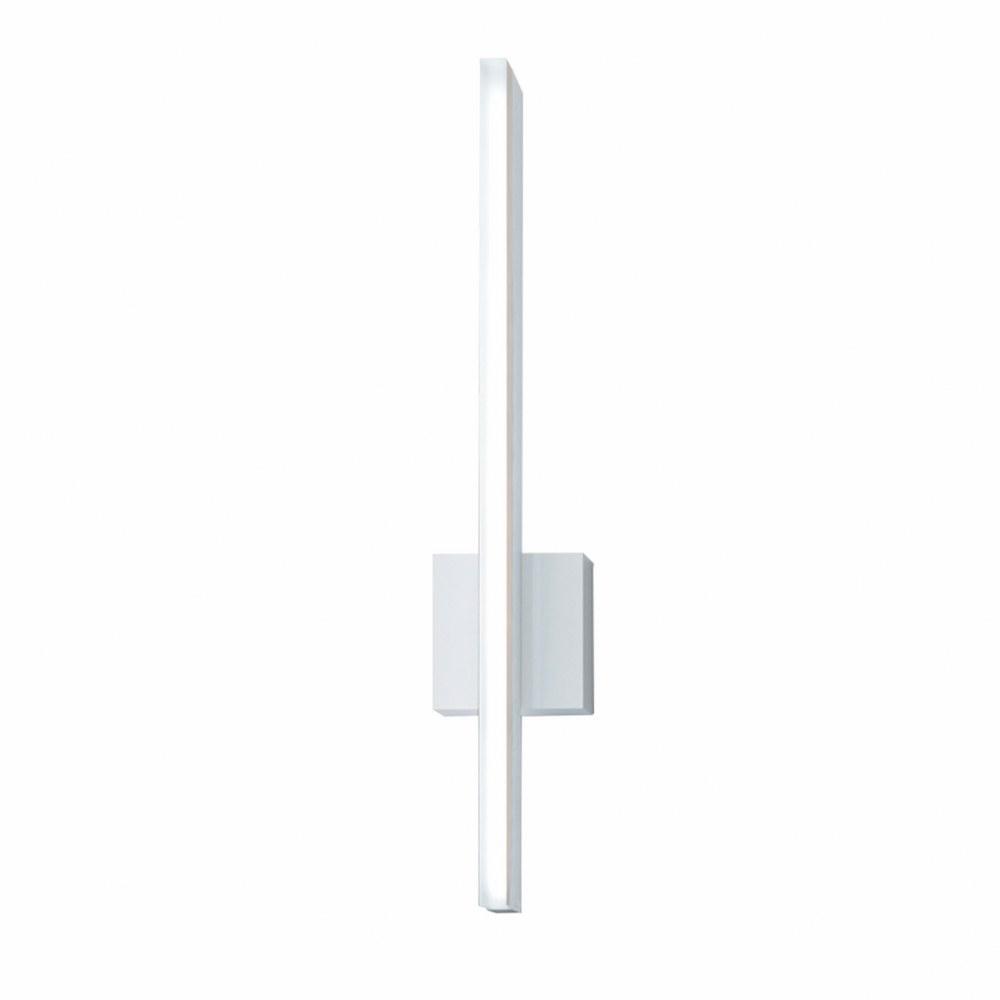 Gloss White 24" Dimmable LED Wall Sconce