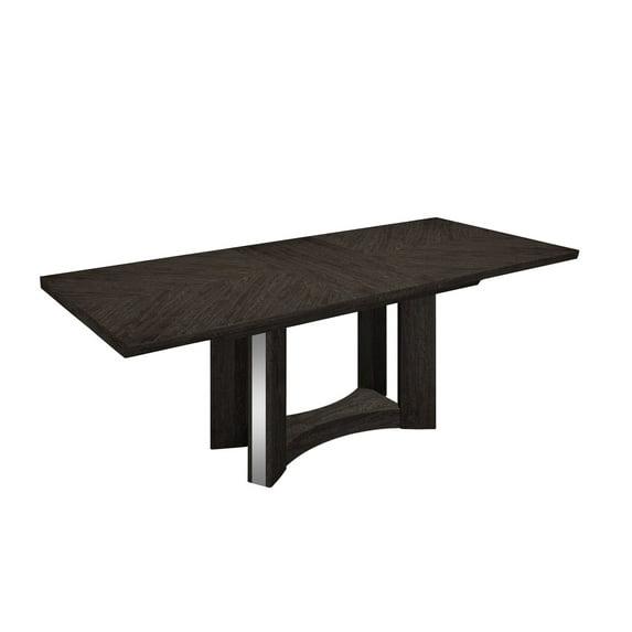 98" X 43" X 30" Gray  Dining Table