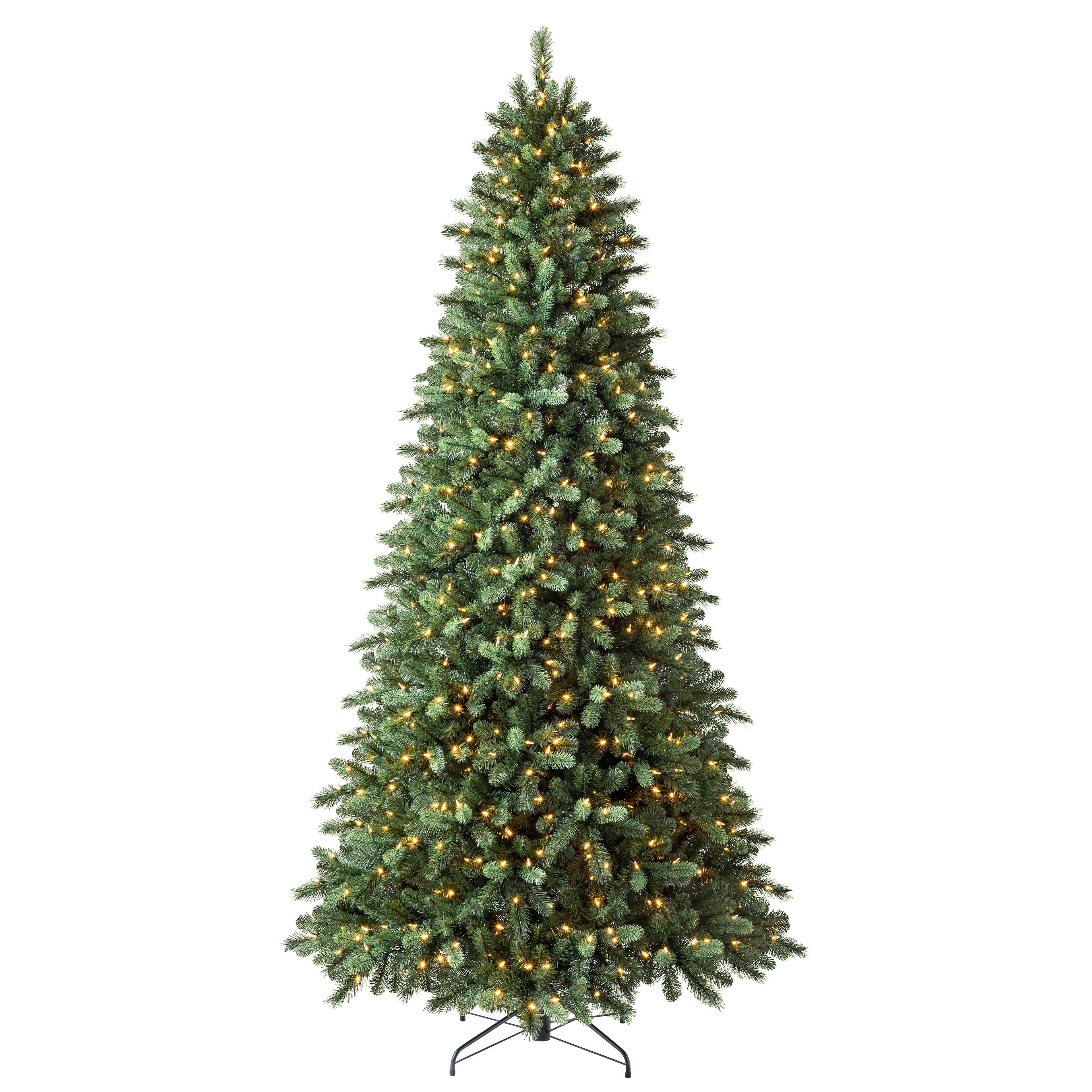 9ft Pre-Lit Rothwell Fir Artificial Christmas Tree with Warm White LED Lights