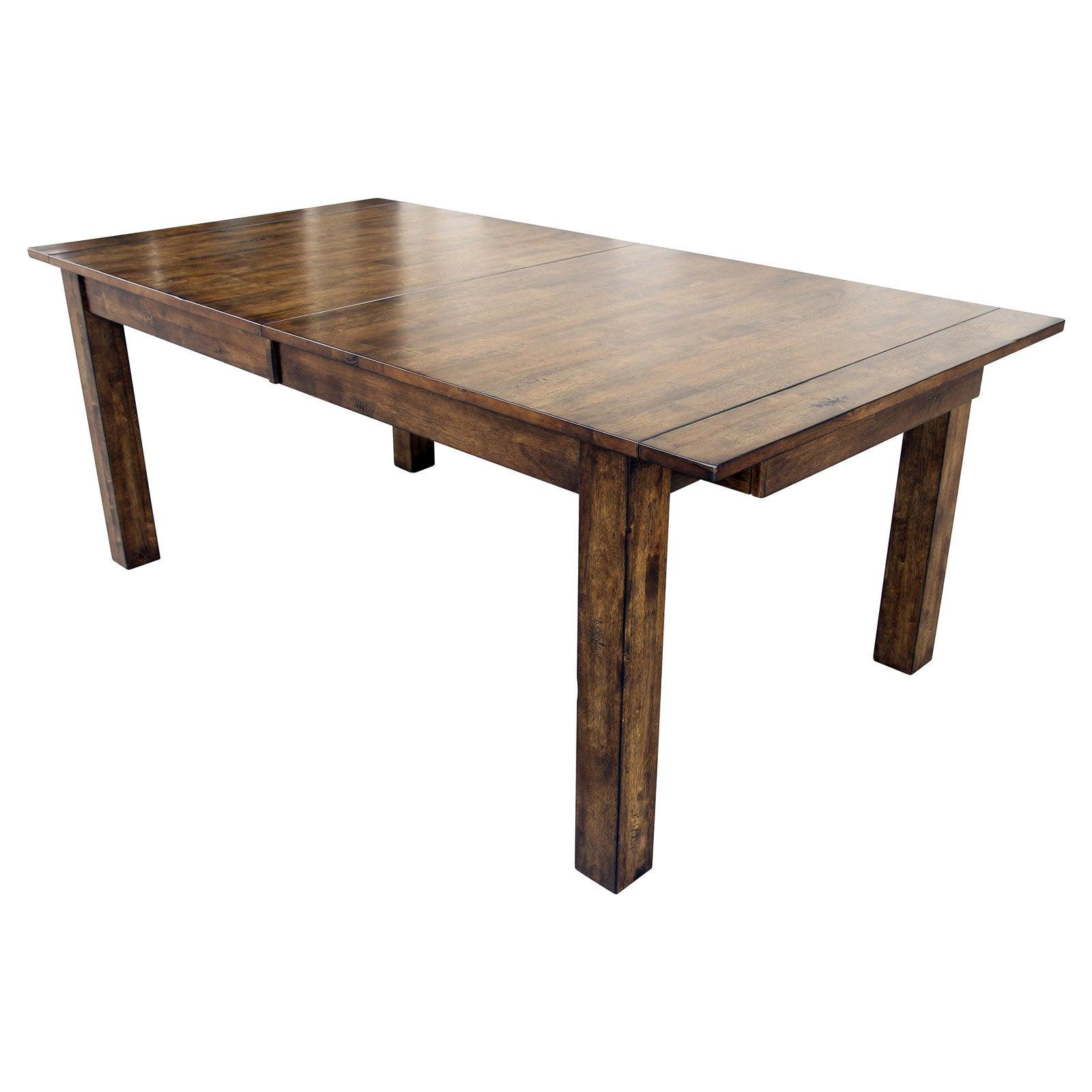 Rustic Whiskey 100" Reclaimed Wood Extendable Dining Table