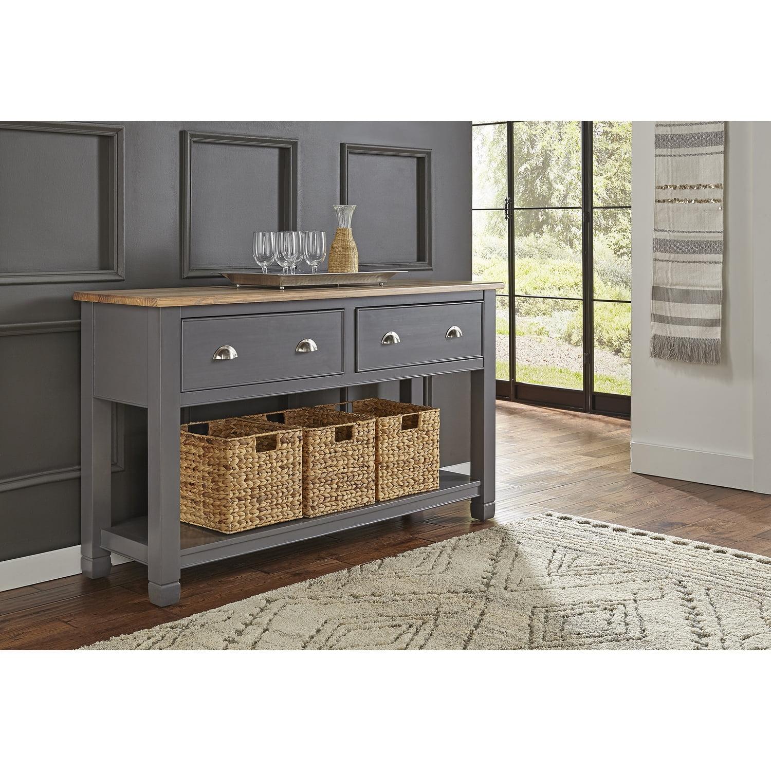 A-America Port Townsend Solid Wood Sideboard in Gull Gray