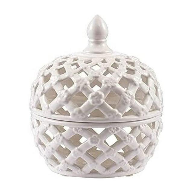 A&B Home Ballas Bird Lidded Jar, Small-Color:Mint,Style:Modern Chic