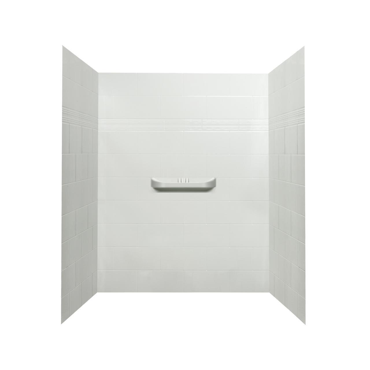 A&E Bath and Shower Alexa Acrylic Alcove Shower Wall