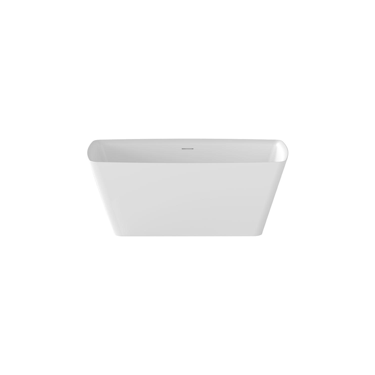 59.06'' x 29.53'' Freestanding Soaking Acrylic Bathtub