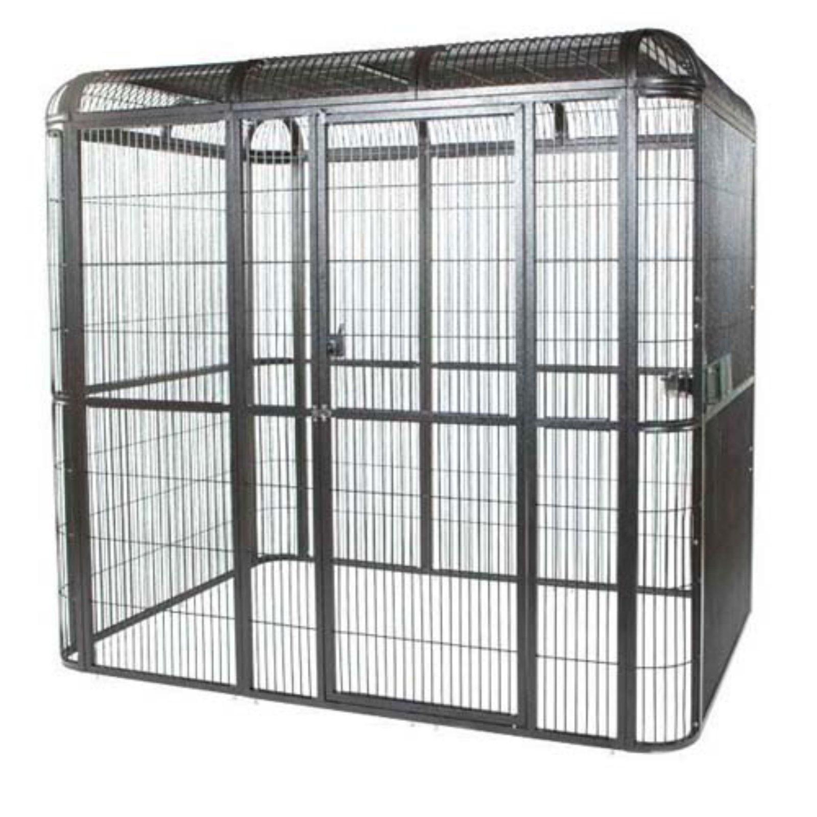 A&E Black Powder Coated 62" x 62" Walk-In Aviary