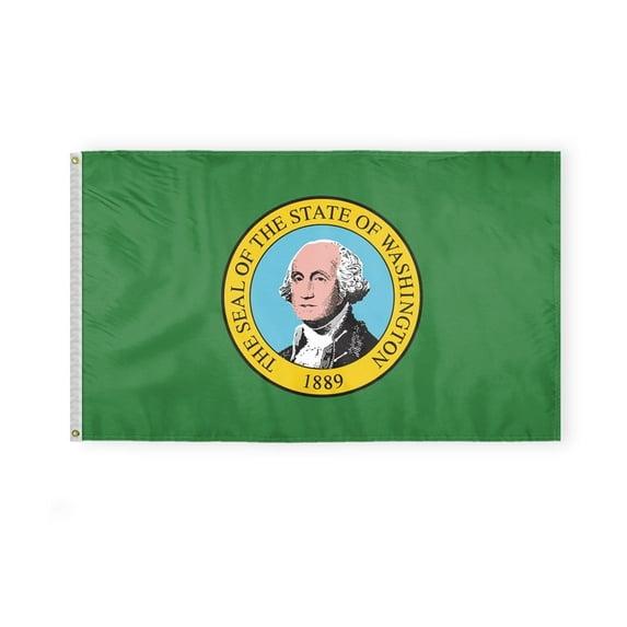 Washington State flag 3 x 5 feet double-sided polyester