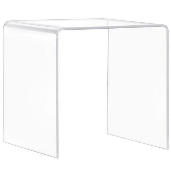 A La Carte Acrylic End/Bunching Table in Clear