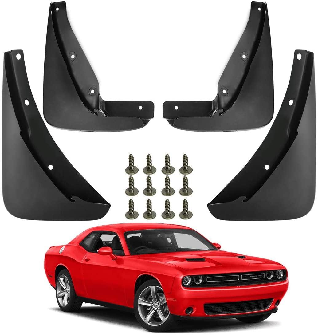 A-Premium Splash Guards Mud Flaps Replacement for Dodge Challenger 2015-2019 (Not for Widebody Coupe) Front and Rear 4-PC Set