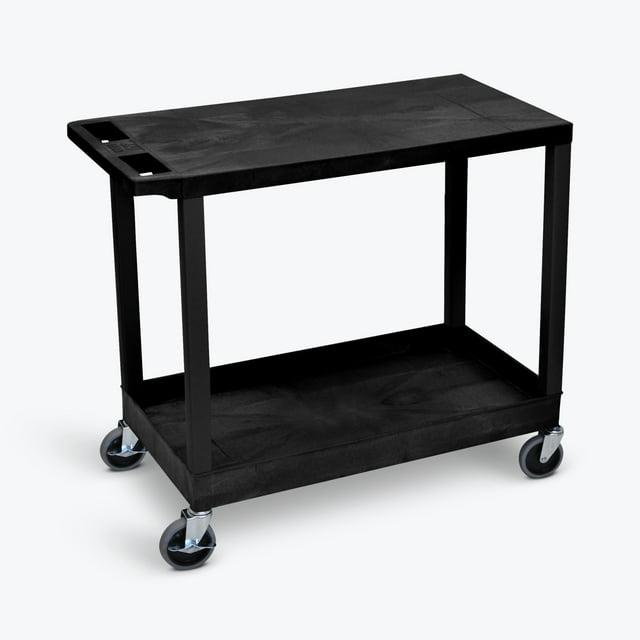 E Series Utility Cart with 1 Tub and 1 Flat Shelves