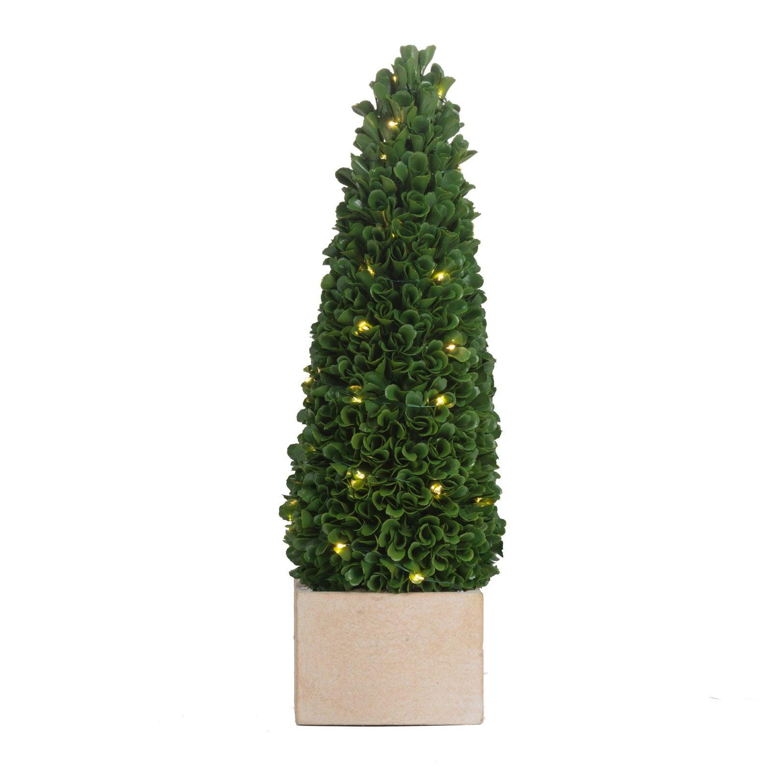 15.5'' Faux Boxwood Topiary in Ceramic Pot