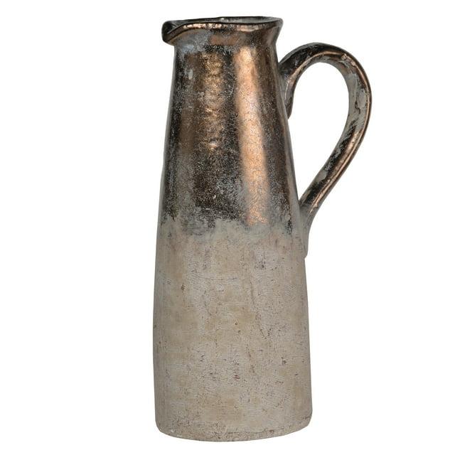 Libra Sienna Brown Ceramic Decorative Bottles