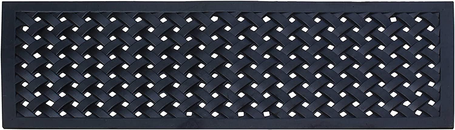 A1HC Outdoor Floor Mat, Natural Rubber, 18" x48”, Ideal for Outside entryway,Dirt Shoe Scraper,Heavy Duty Door mat for Indoor Outdoor,Rug Mats for Entry,Patio, Welcome Mats
