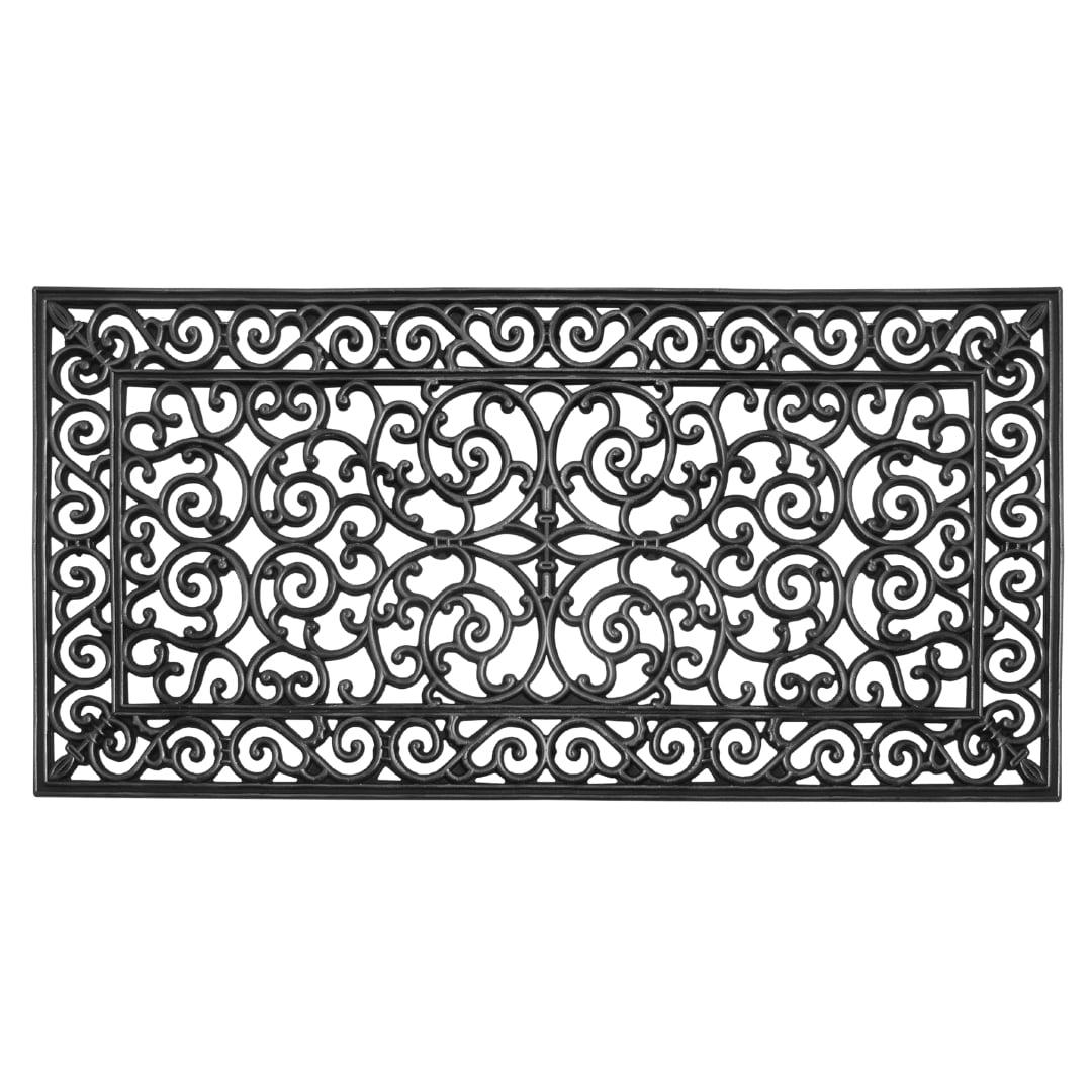 A1HC Extra Large Outdoor Floor Mat, Natural Rubber, 24" X 48", Ideal for Outside entryway, Dirt Shoe Scraper, Door mat for Indoor Outdoor, Mats for Entry, Patio, Busy Areas