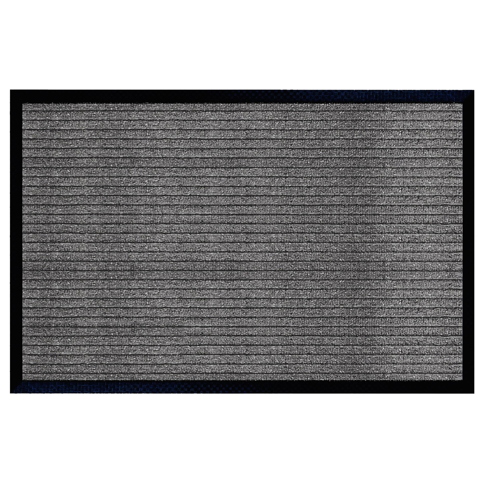 A1HC Indoor Outdoor Mat, Front and Back Entrance Welcome Mats, Front Door Patio Mats 16X24 Inches, Non-Slip Easy Clean Entrance Washable Doormat, Grey Stripe