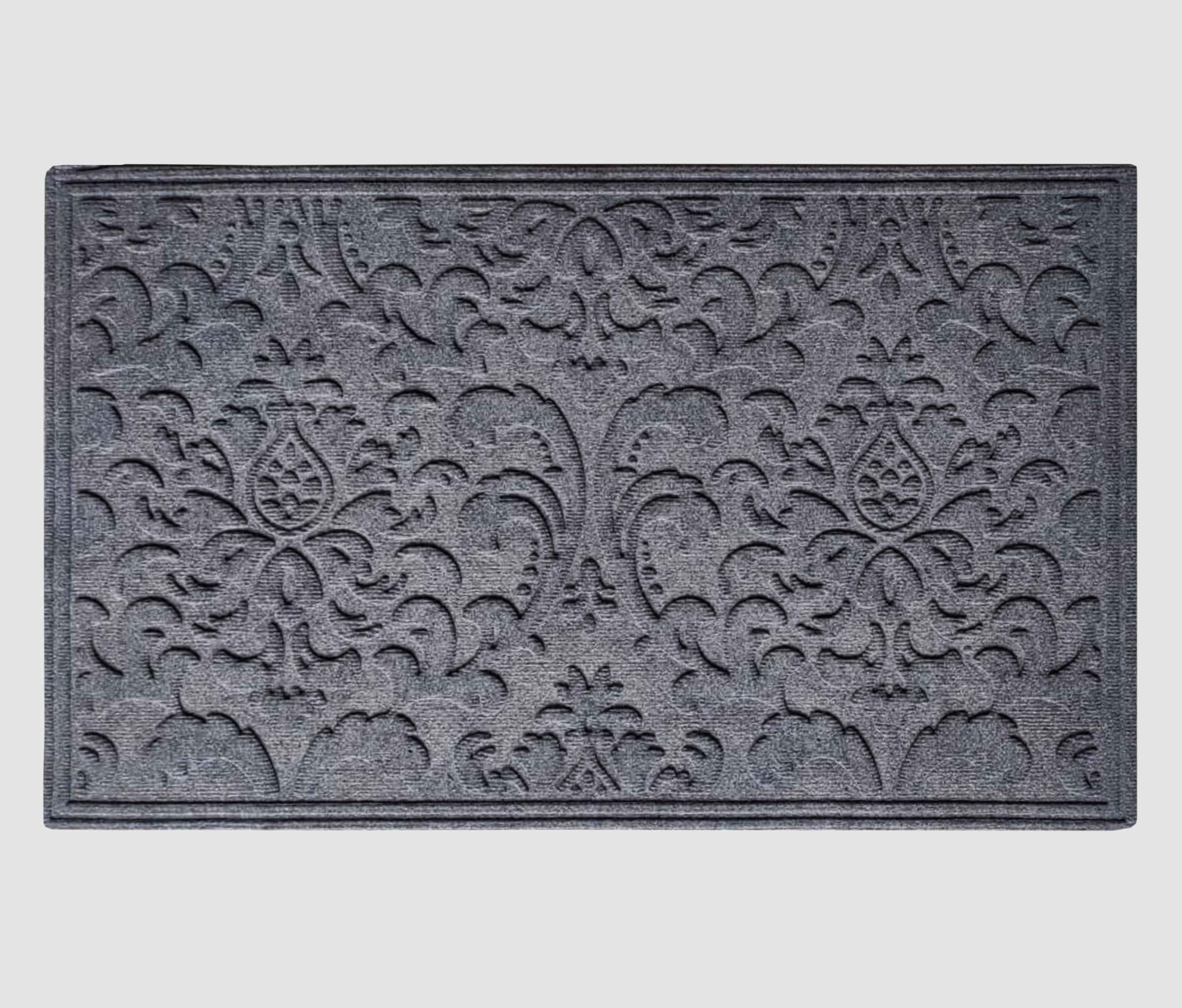 A1HC Indoor Outdoor Mat, Front and Back Entrance Welcome Mats, Large Front Door Patio Mats 24x36 Inches, Non-Slip Easy Clean Entrance Washable Large Size Doormats, Dark Grey