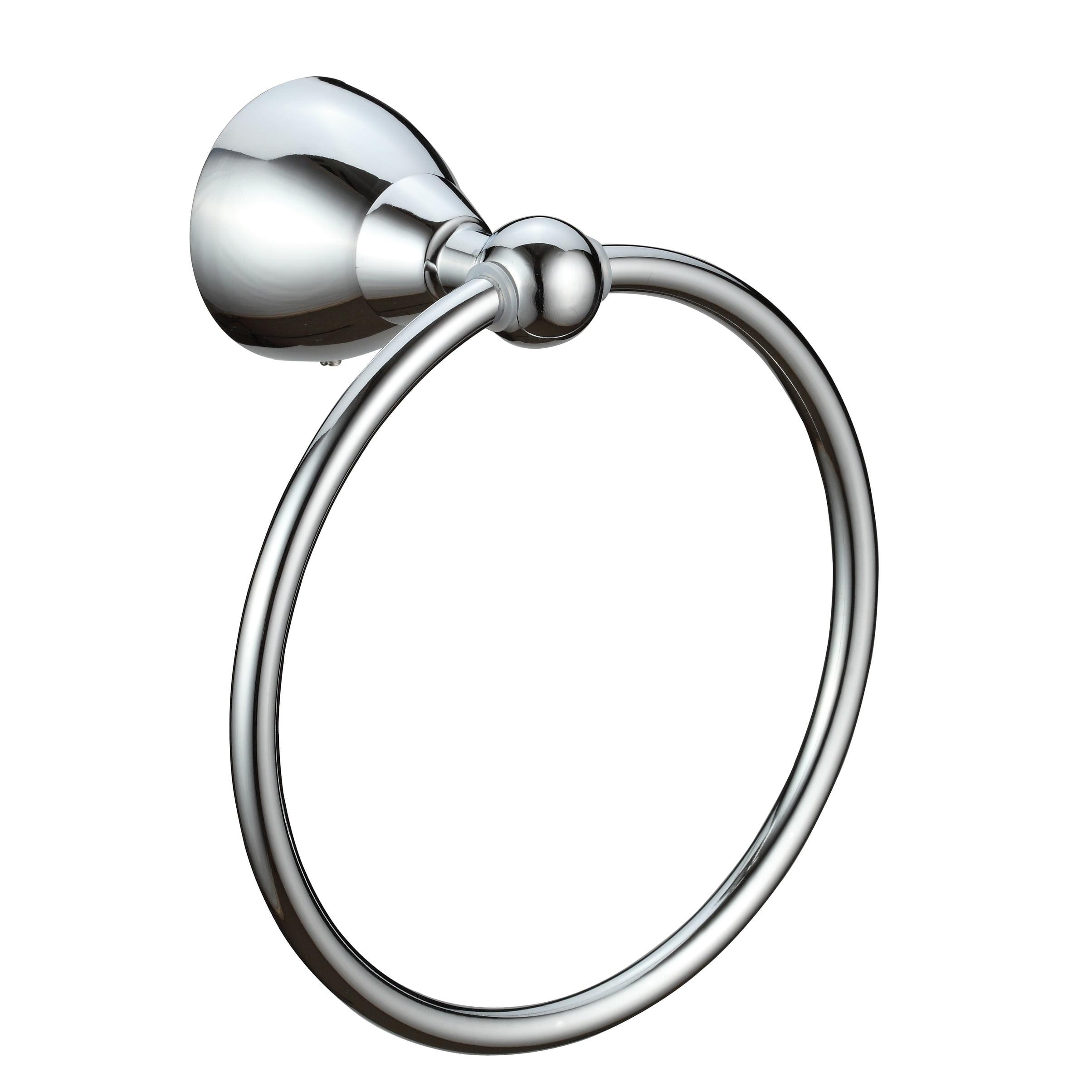 Concord Chrome Zinc and Stainless Steel Towel Ring