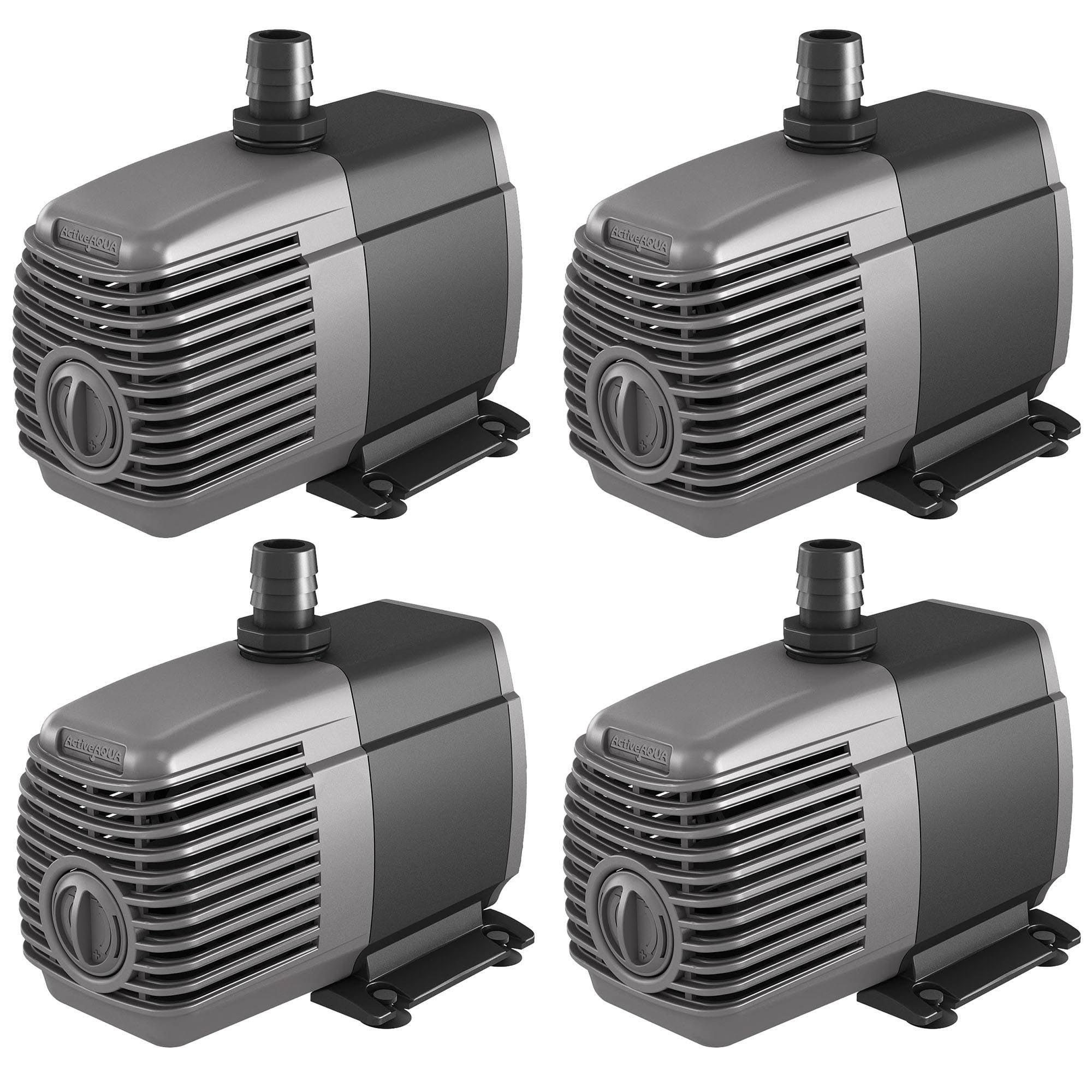 AAPW550 Active Aqua 550GPH Submersible Hydroponics Water Pump (4 Pack)