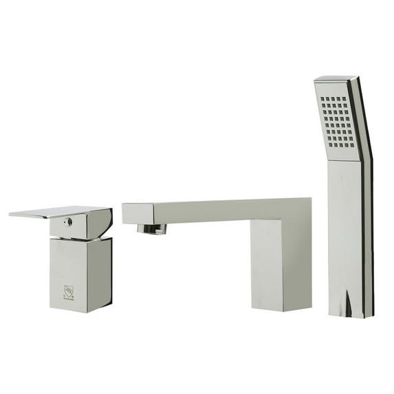 1 Handle Deck Roman Tub Faucet with Diverter