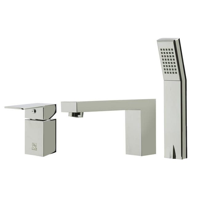 1 Handle Deck Roman Tub Faucet with Diverter