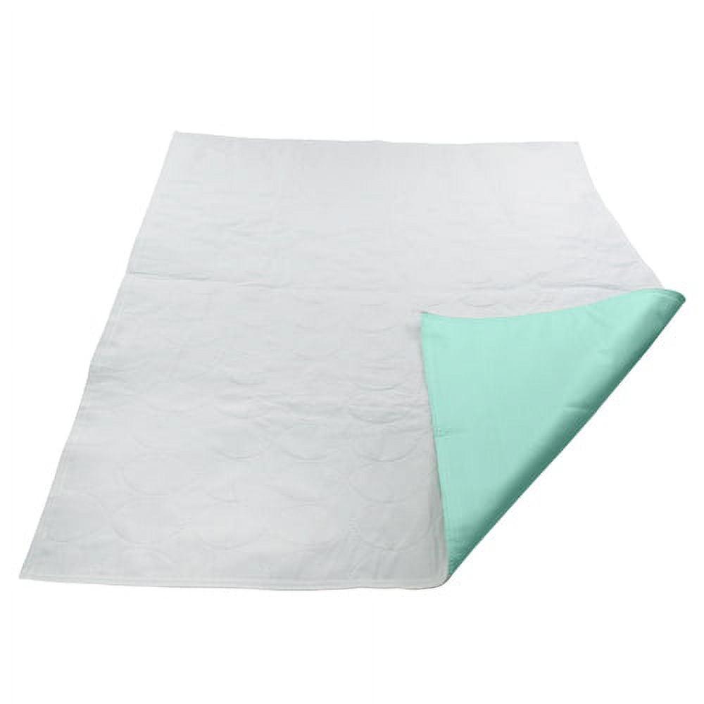 Blue and White Reusable Absorbent Bed Pad 34" x 36"