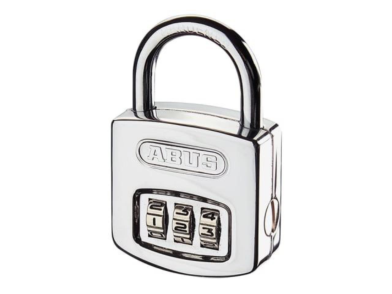 ABUS 40mm Chrome Steel Combination Padlock