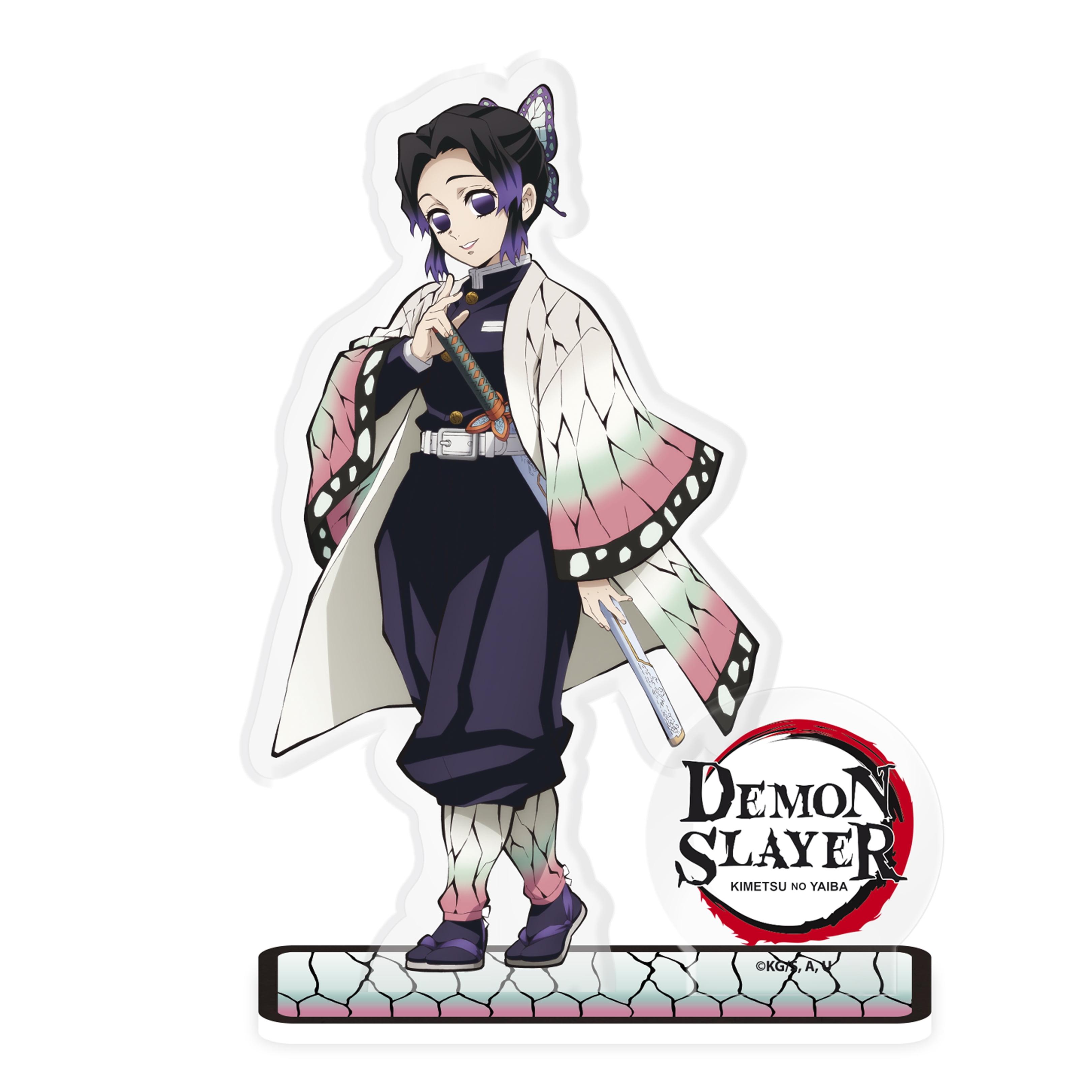 Shinobu Kocho Demon Slayer Acrylic Figurine with Butterfly Base