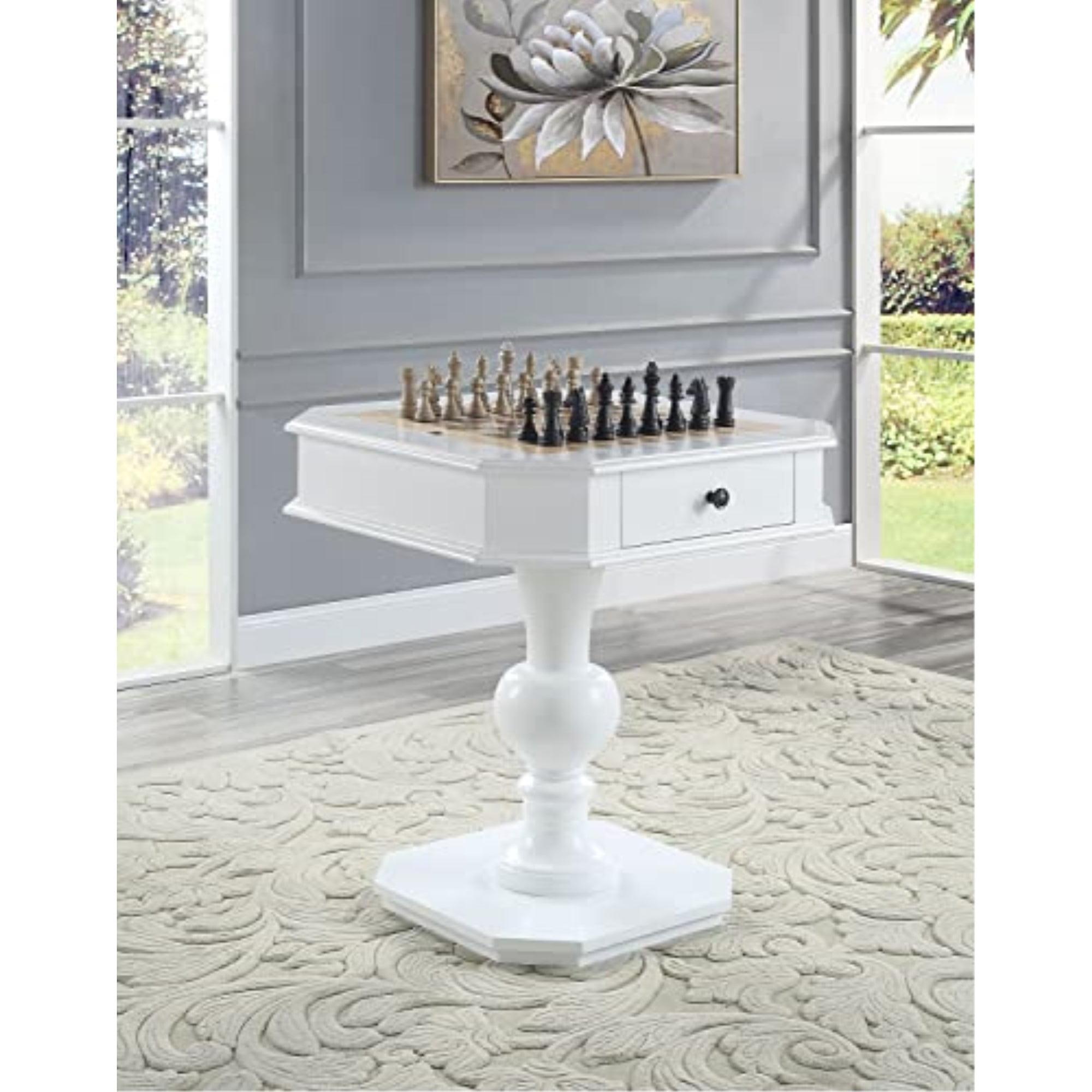 AC00862 - Game Table, White Finish - Galini
