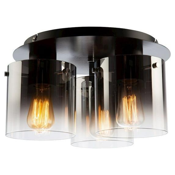 Artcraft Lighting Henley 3 - Light Flush Mount in  Satin Black