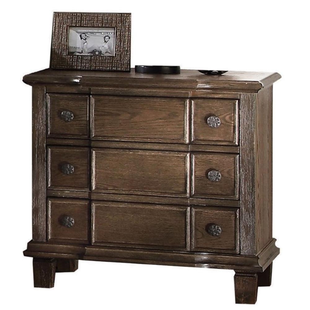 22" Baudouin Nightstand Weathered Oak - Acme Furniture