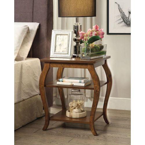 18&#34; Becci Accent Table Walnut Finish - Acme Furniture