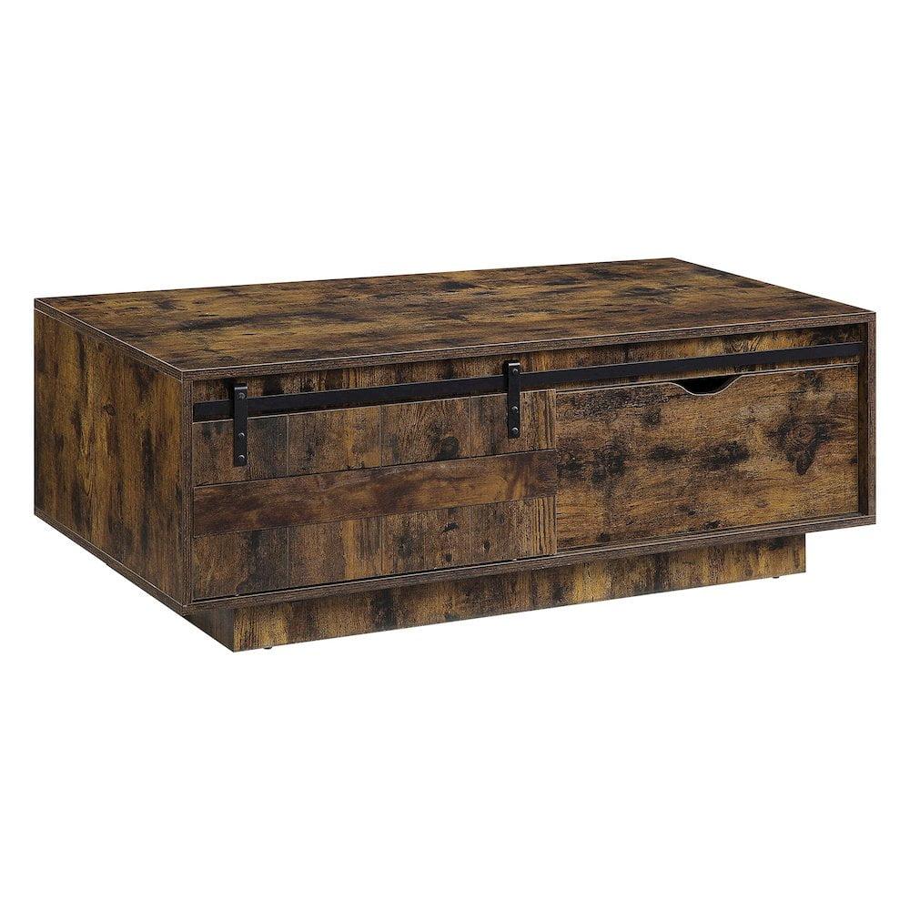Acme Furniture Bellarosa Coffee Table Rustic Oak Finish