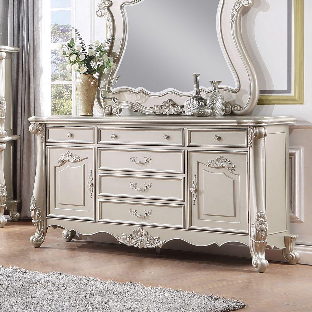 Acme Furniture 71" Bently Dresser Champagne Finish
