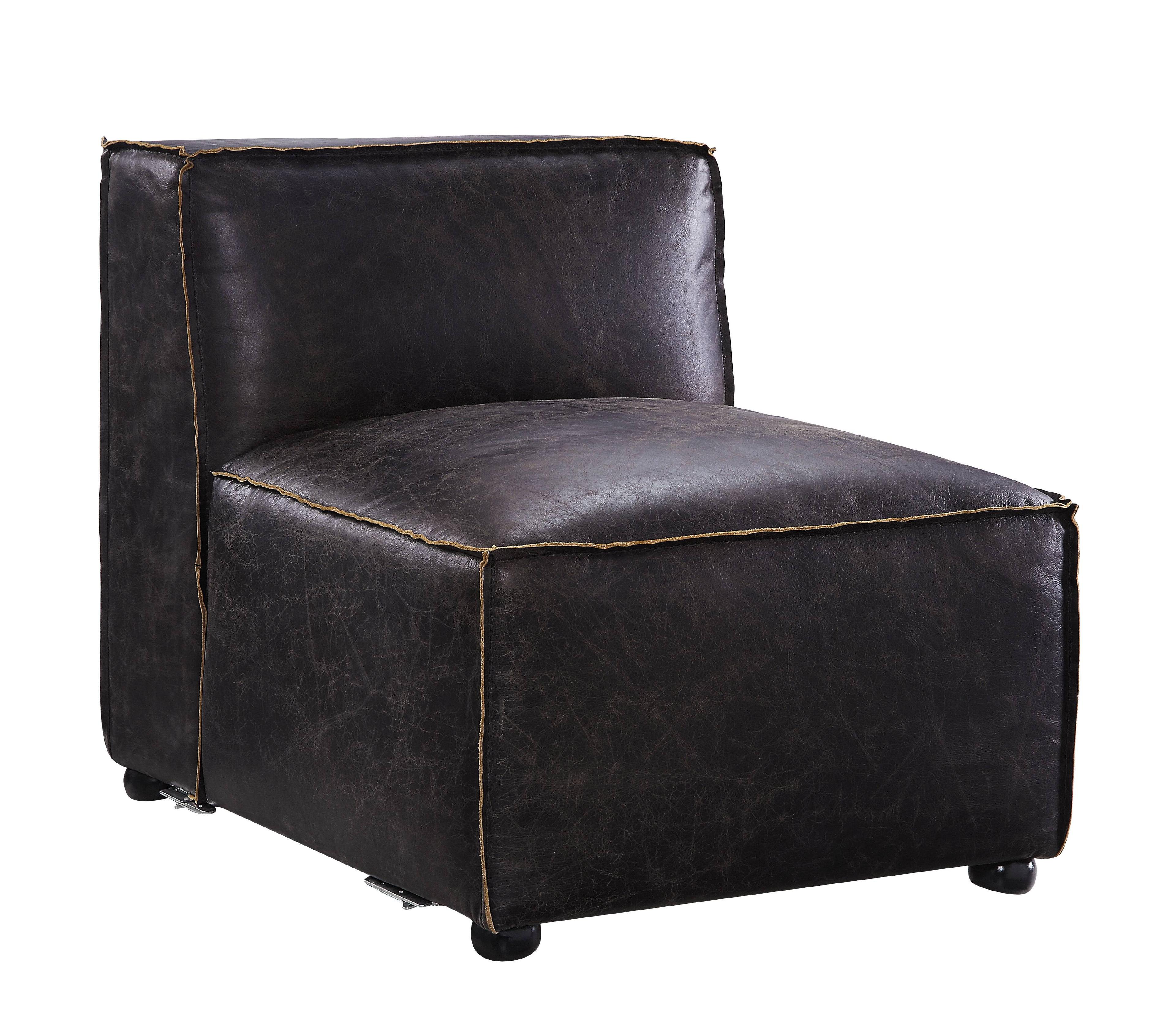 ACME Birdie Modular Armless Chair in Antique Slate