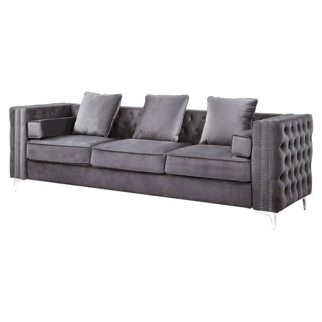 Orren Ellis 103'' Velvet Sofa