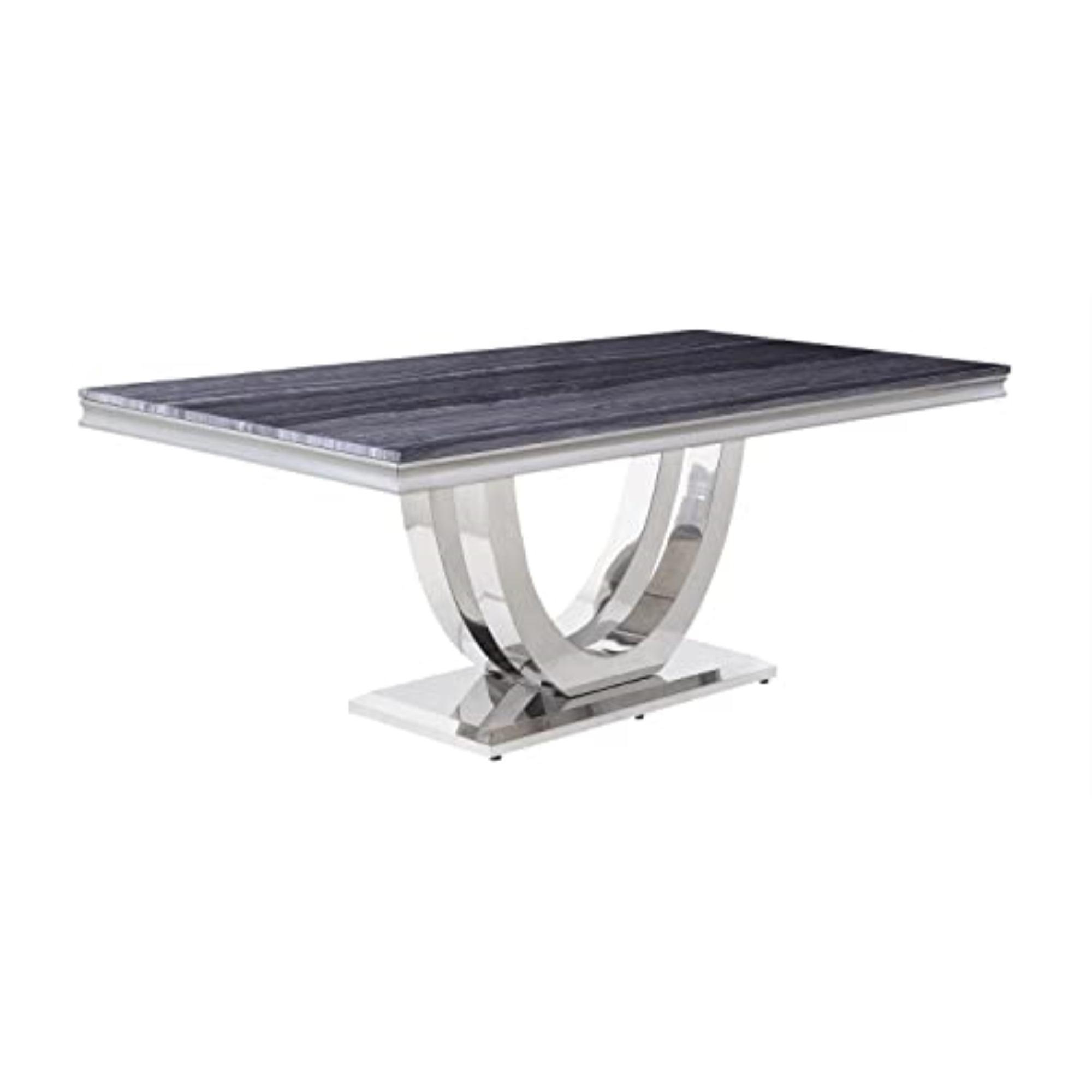 Cambrie 42" Contemporary Faux Marble Dining Table