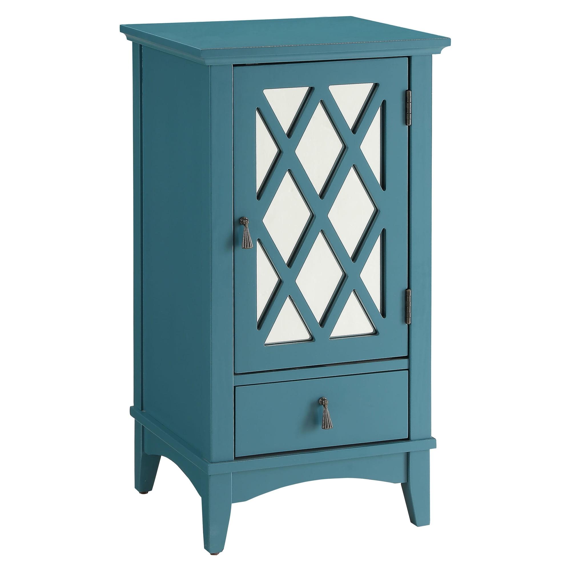 Acme Furniture 16" Ceara Accent Table Teal Finish