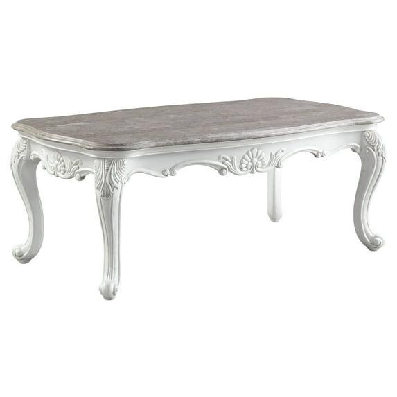 ACME Ciddrenar Coffee Table in Beige and White