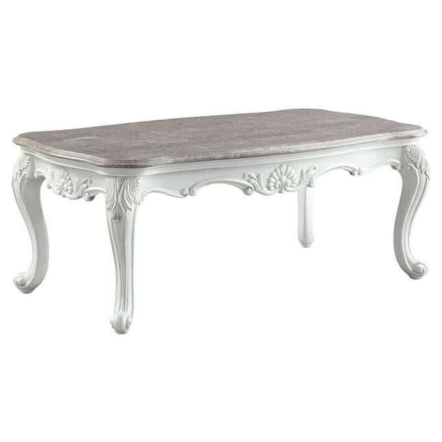 ACME Ciddrenar Coffee Table in Beige and White