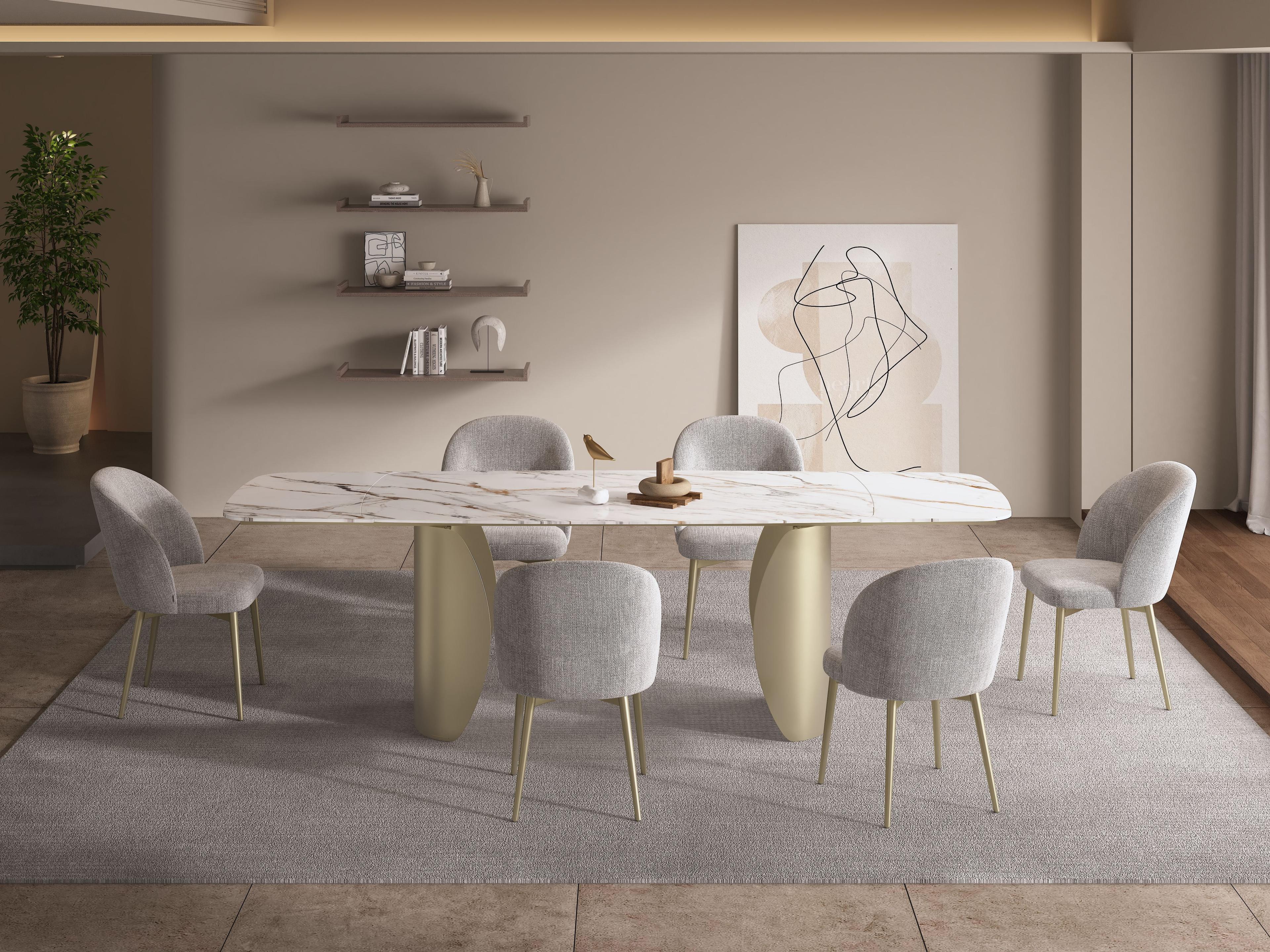 Acme Cora Side Chair (Set-2), Champange Fabric
