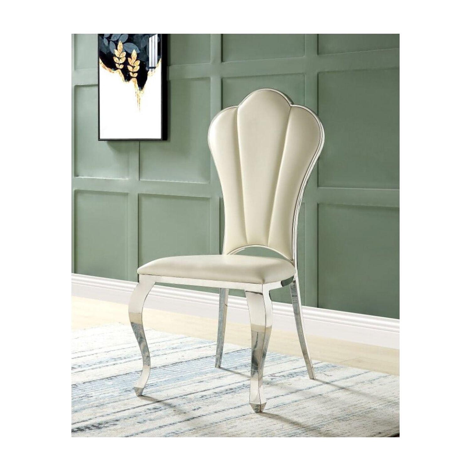 Faux Leather Upholstered Side Chair