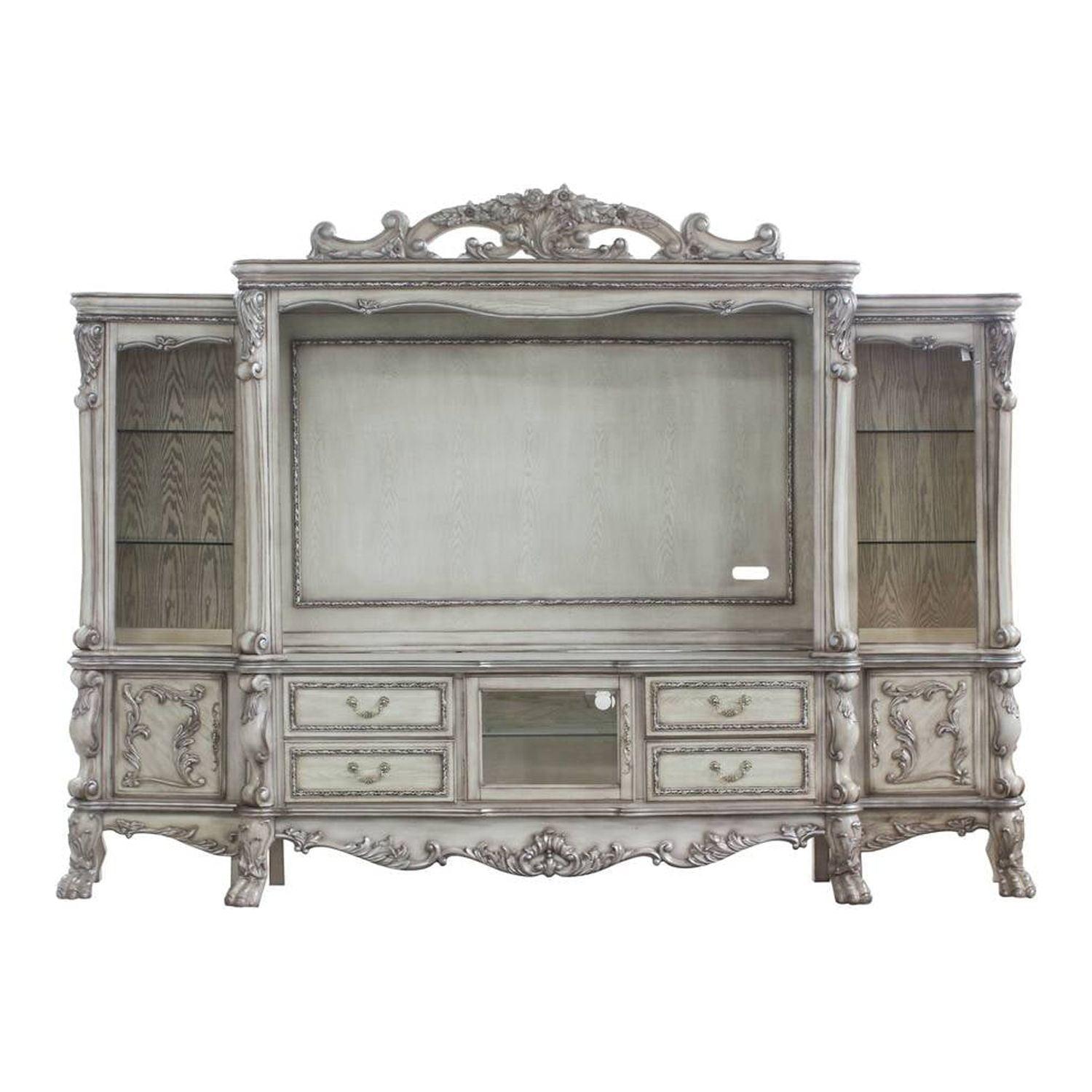 Rosdorf Park Meriel Entertainment Center In Vintage Bone White