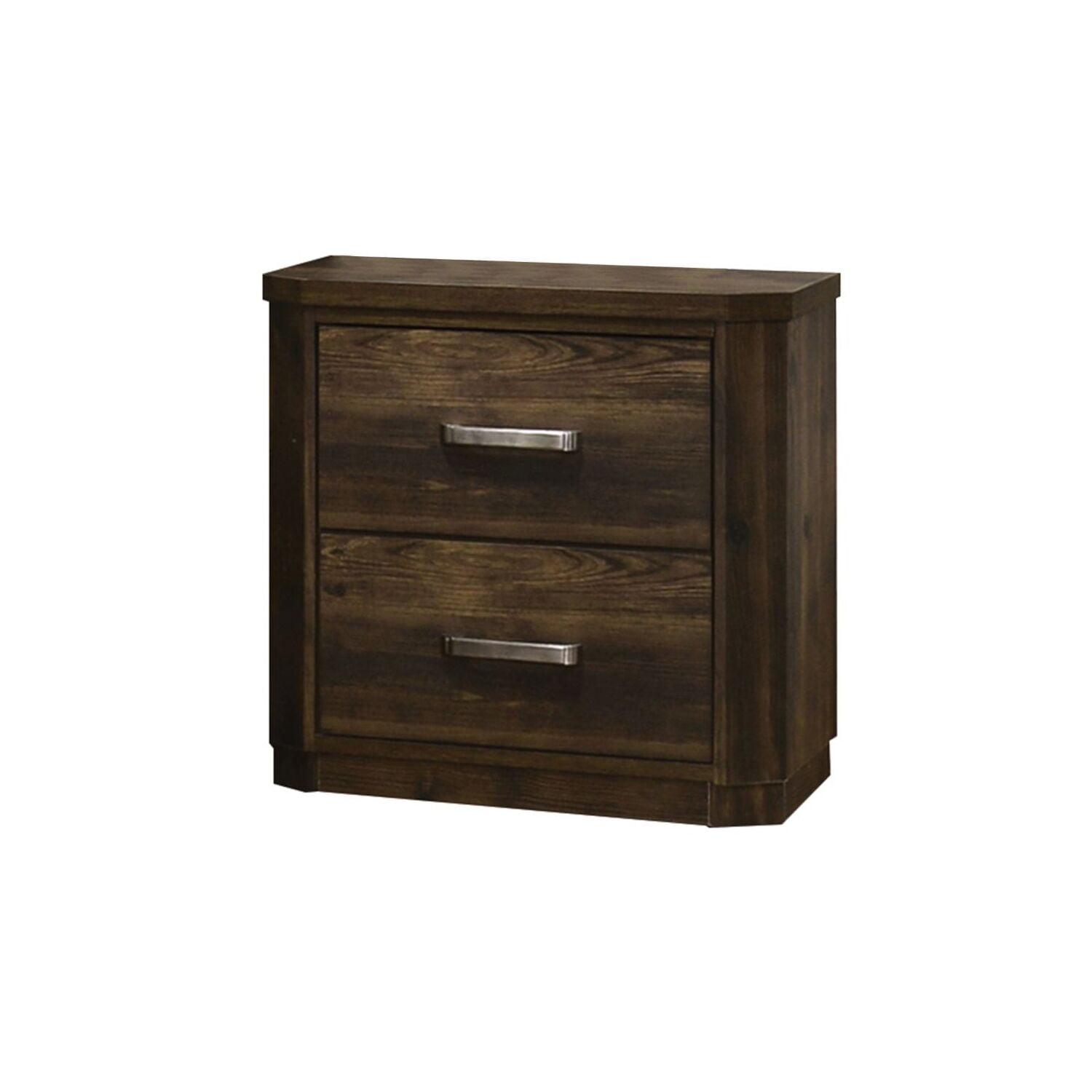 24&#34; Elettra Nightstand Rustic Walnut - Acme Furniture