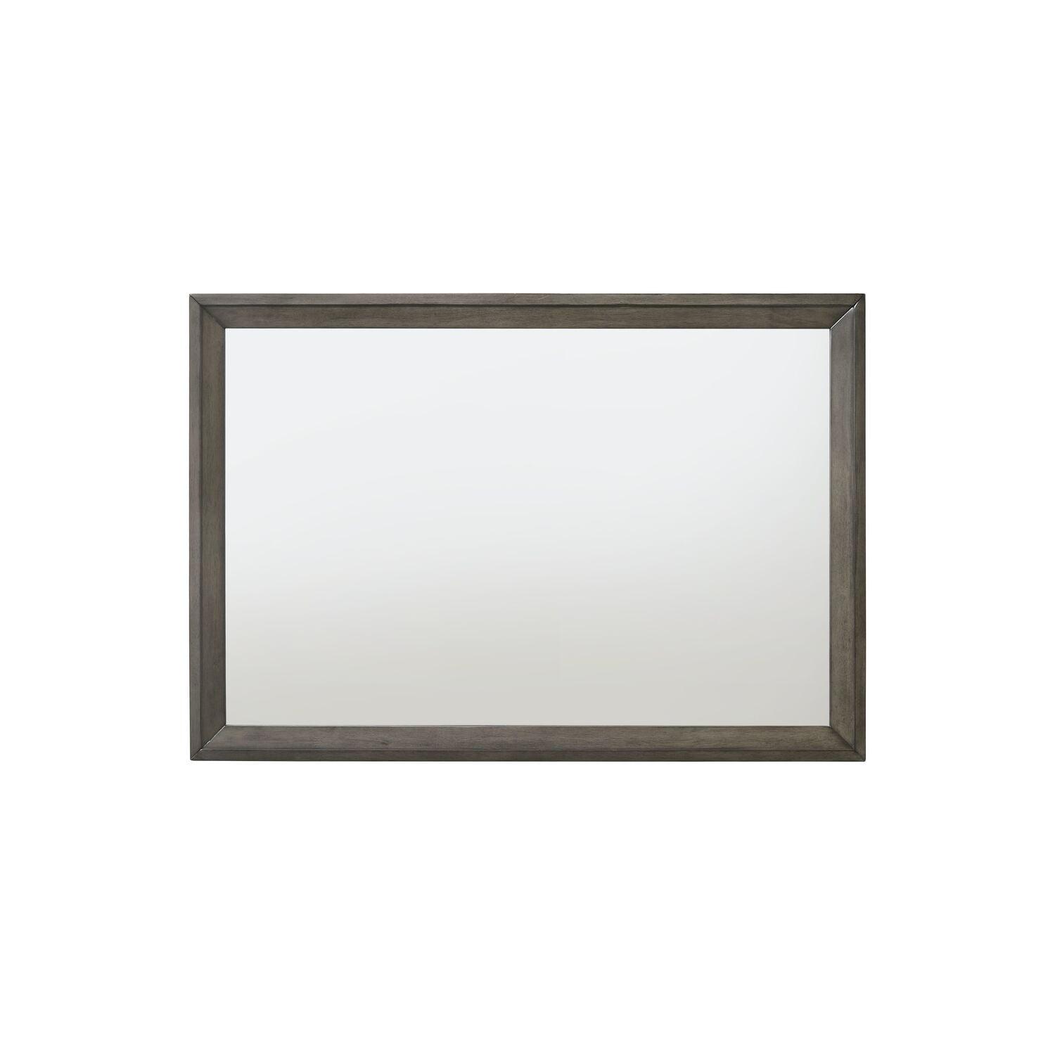 Ergode 46'' Rectangular Gray Oak Wooden Trim Mirror