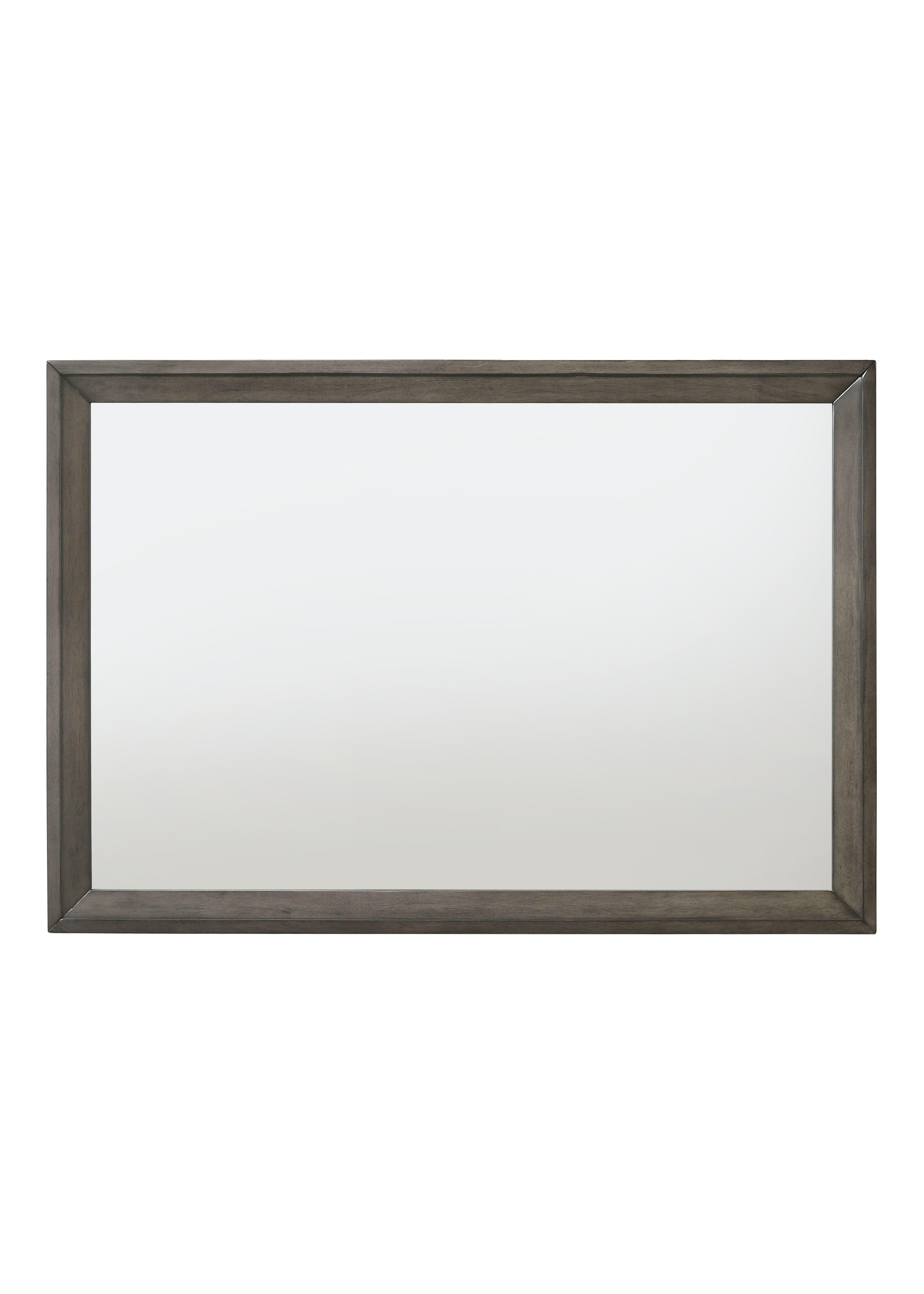 Ergode 46'' Rectangular Gray Oak Wooden Trim Mirror