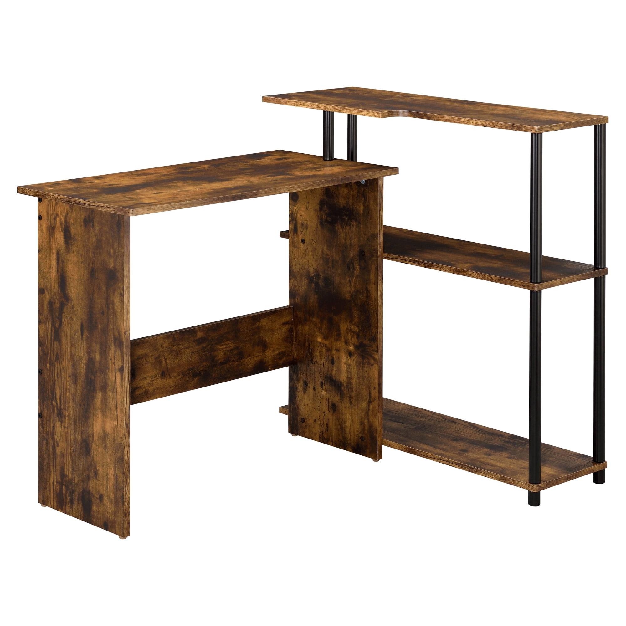 ACME Ievi Writing Desk in Weathered Oak and Black