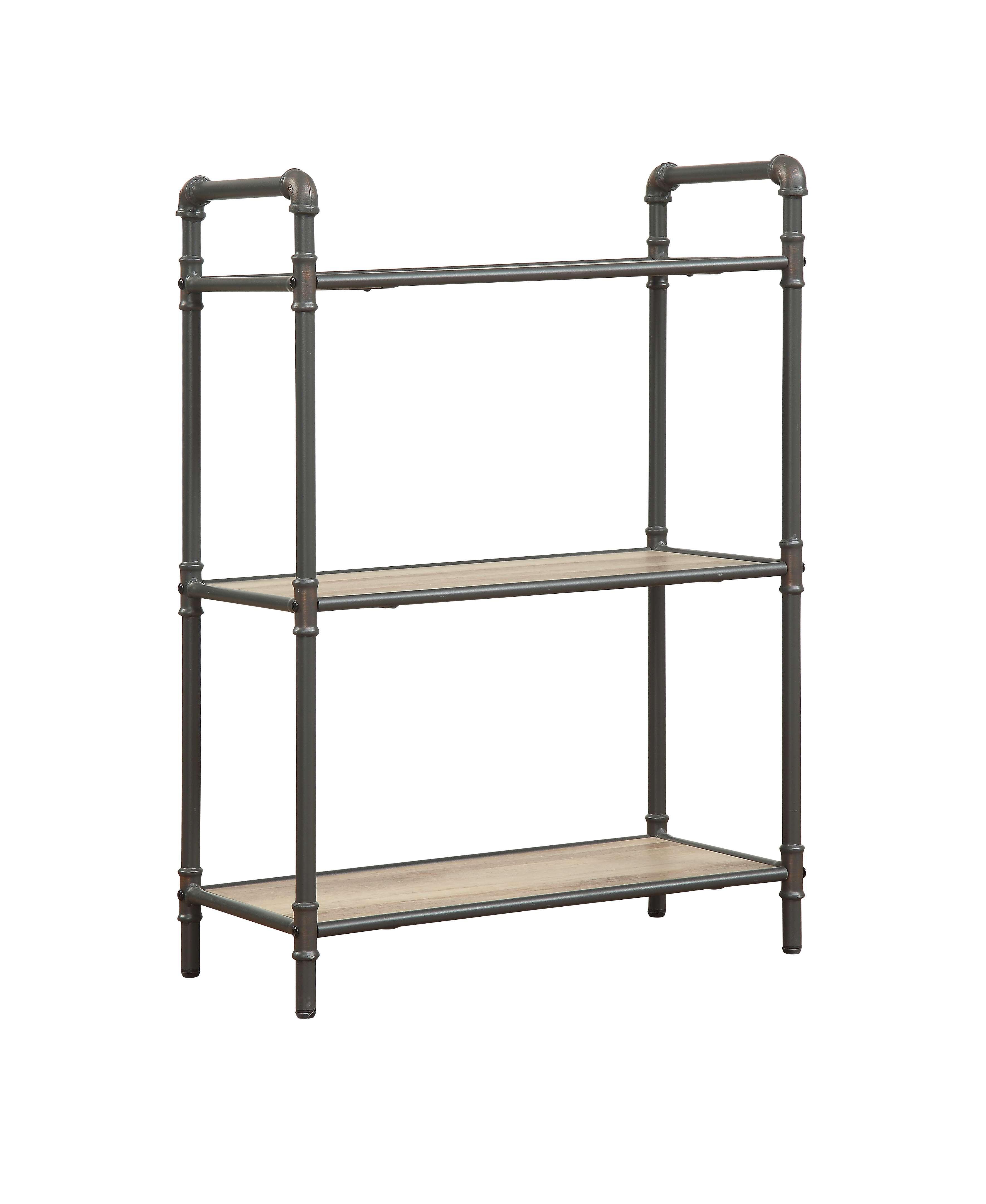 Itzel Bookcase Antique Oak/Sandy Gray - Acme Furniture