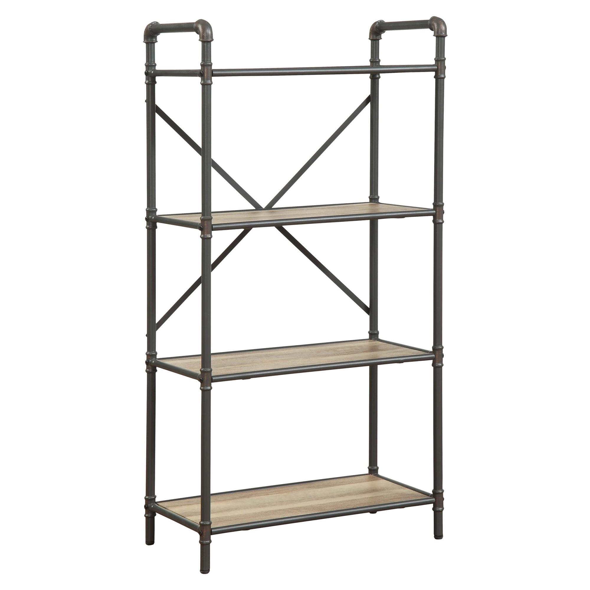 Itzel Bookcase Antique Oak/Sandy Gray - Acme Furniture