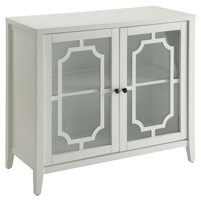 Acme Furniture Ceara Decorative Storage Cabinet White Finish
