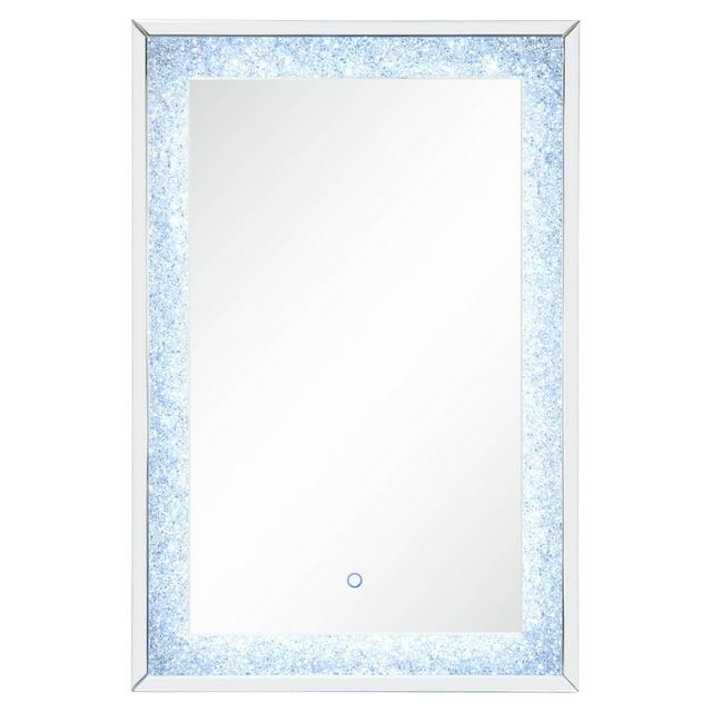 ACME Noralie Wall Decor with LED in Mirrored and Faux Diamonds