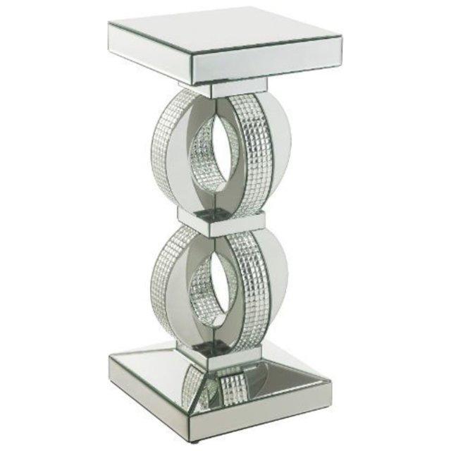 12" Ornat Accent Table Faux Square Diamonds - Acme Furniture